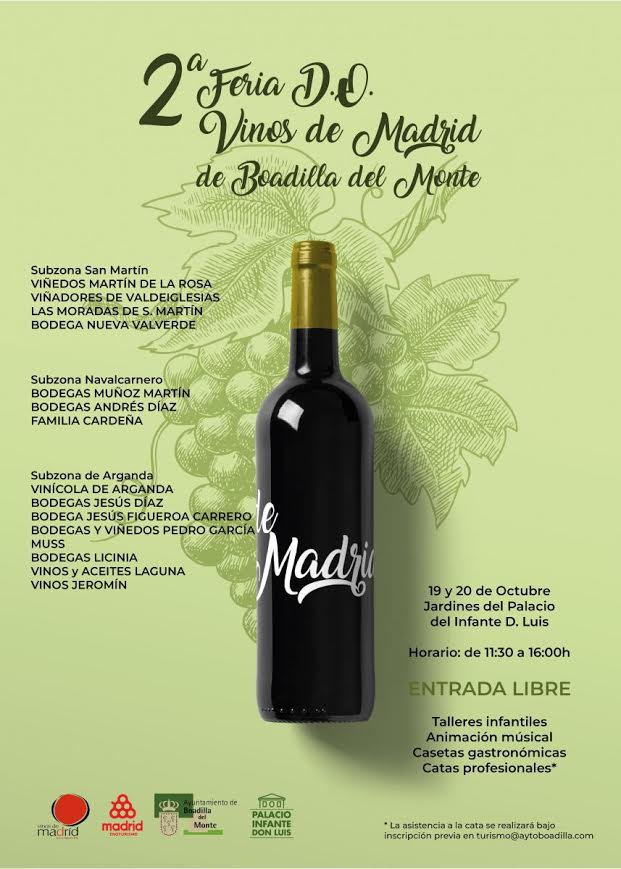 Cartel Feria D.O. Vinos de Madrid de Boadilla del Monte