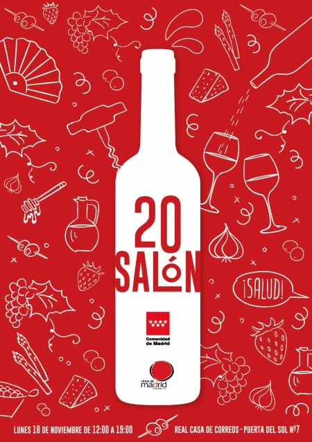 Cartel del XX Salón de Los Vinos de Madrid